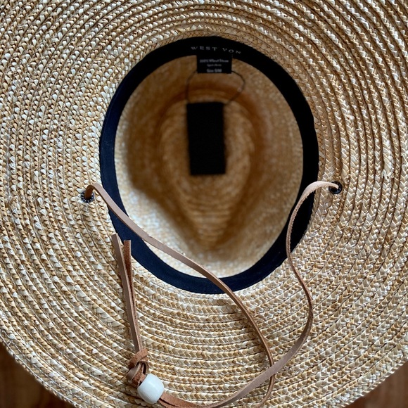 Brand new WEST VON Goldie Wheat Straw hat - Picture 2 of 4